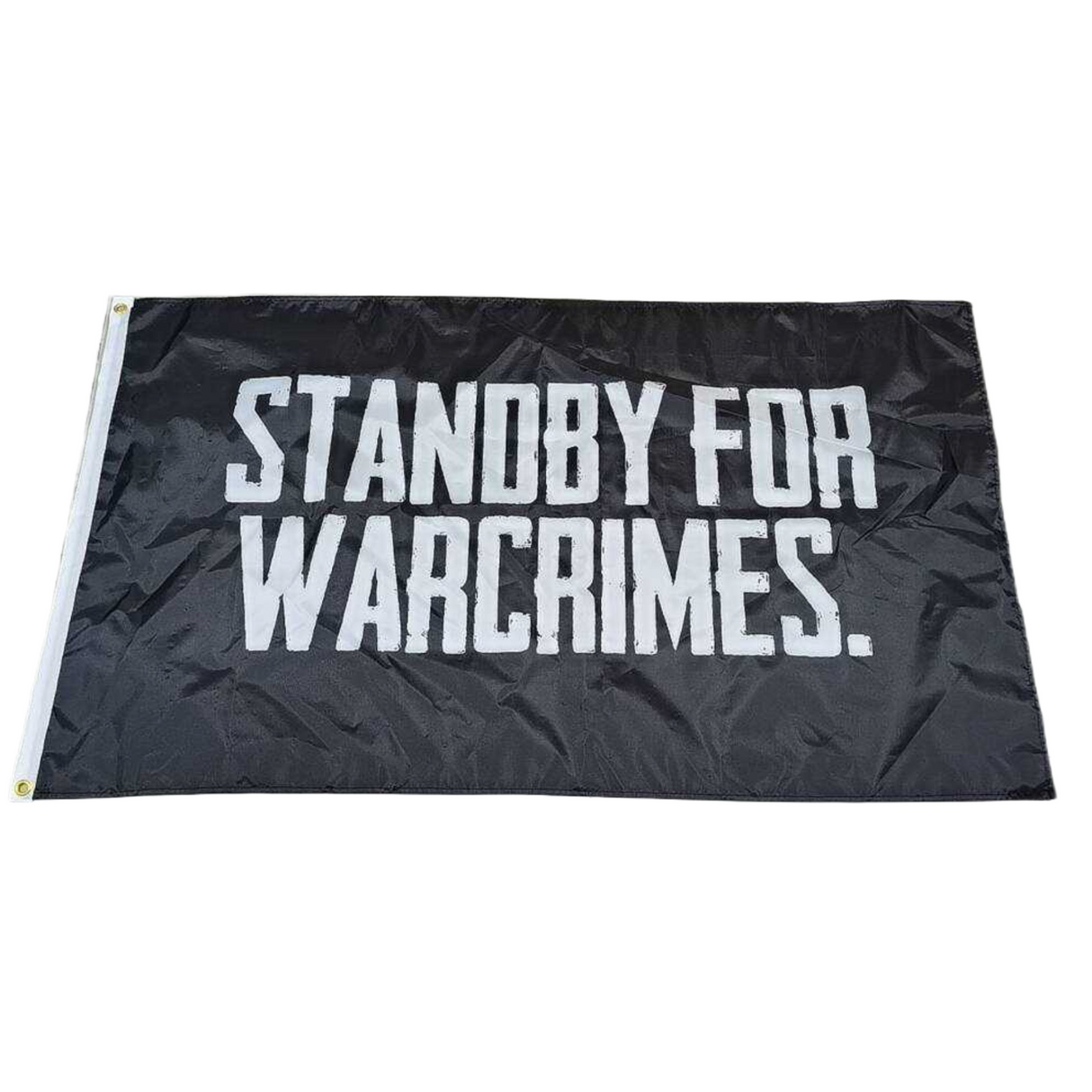 "STANDBY FOR WARCRIMES" Flag