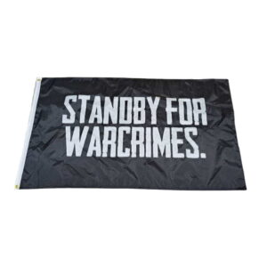 TBF STANDBY FOR WARCRIMES FLAG